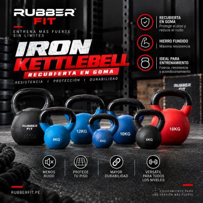 Pesas Rusas Rubber Fit